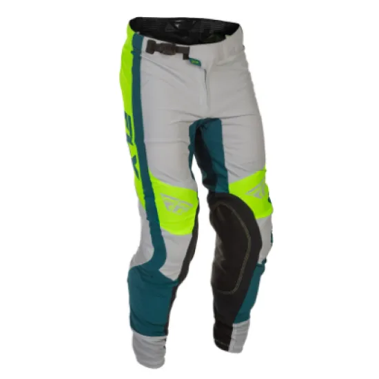 Мотокрос брич Fly Racing Grey/Lime/Teal