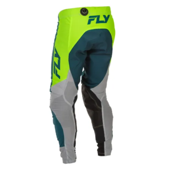 Мотокрос брич Fly Racing Grey/Lime/Teal