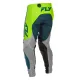 Мотокрос брич Fly Racing Grey/Lime/Teal
