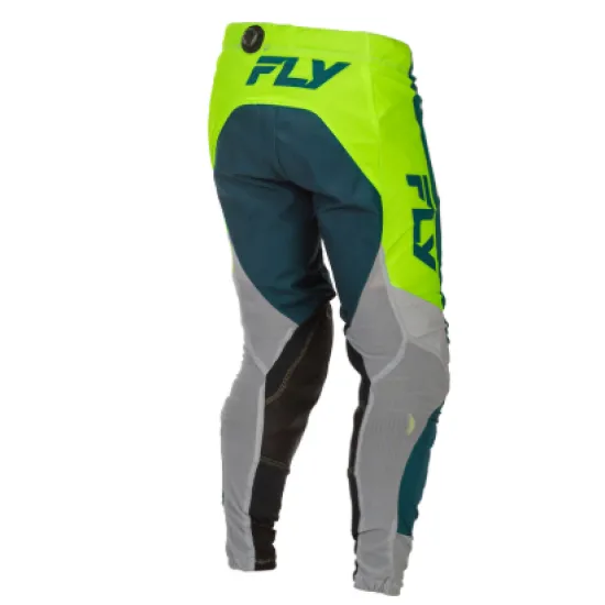 Мотокрос брич Fly Racing Grey/Lime/Teal