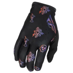 Мотокрос ръкавици FLY RACING Lite Outline Special Edition - Black/Red/Purple