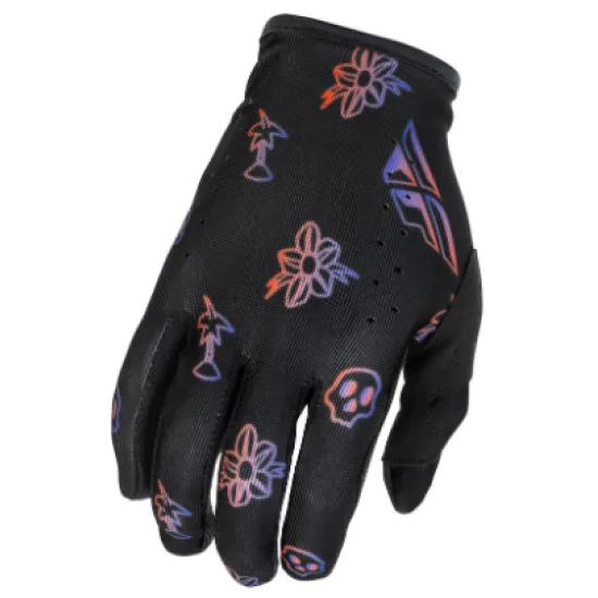 Мотокрос ръкавици FLY RACING Lite Outline Special Edition Black/Red/Purple