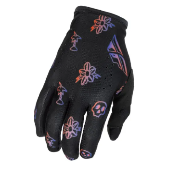 Детски мотокрос ръкавици FLY RACING Lite Outline Special Edition Black/Red/Purple
