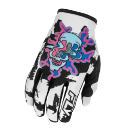 Мотокрос ръкавици FLY RACING Lite Warp Special Edition - White/Blue/Pink