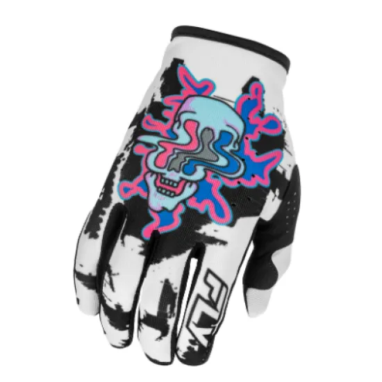 Мотокрос ръкавици FLY RACING Lite Warp Special Edition White/Blue/Pink