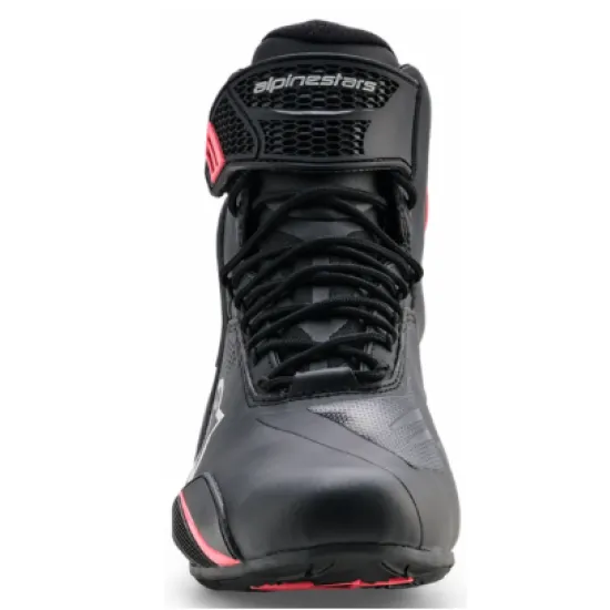 Дамски мото боти ALPINESTARS STELLA FASTER-4 DS BLACK/GRAY/CORAL – спортни водоустойчиви обувки Hydra Motto
