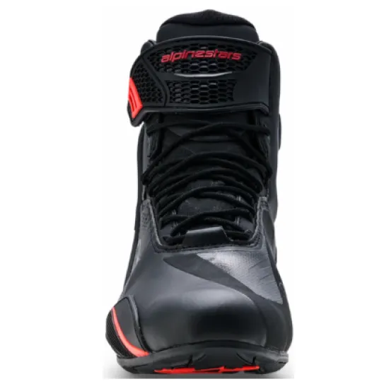Мото боти ALPINESTARS FASTER-4 DS BLACK/RIO RED/FLUO – спортни водоустойчиви боти Hydra Motto