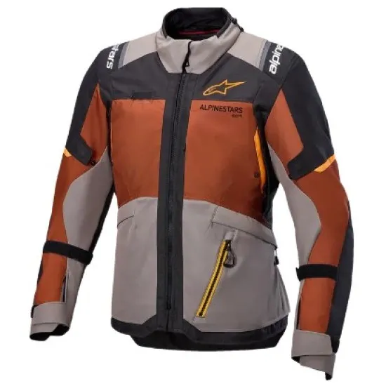 Текстилно мото яке ALPINESTARS Andes v4 Drystar® WALNUT/RUST/BK – водоустойчиво яке с Nucleon протектори и термоподплата