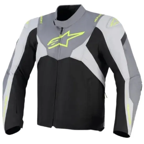 Текстилно яке ALPINESTARS T-JAWS V4 WP BLACK/GRAY – водоустойчива мото екипировка Hydra Motto