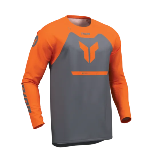 Мотокрос джърси THOR RIDEMODE MENACE ORANGE/CHAR – мото екипировка Hydra Motto