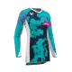 Дамско мотокрос джърси THOR LAUNCHMODE Bleach White/Aqua