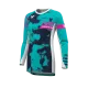 Дамско мотокрос джърси THOR LAUNCHMODE Bleach White/Aqua