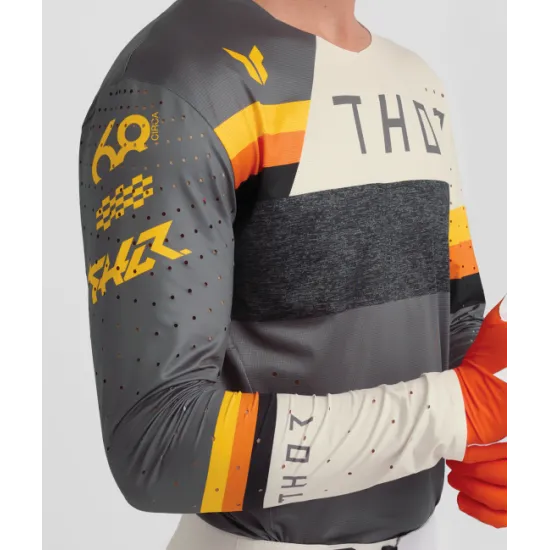 Мотокрос джърси THOR SPORTMODE LEAGUE CHAR/WHT – мото екипировка Hydra Motto