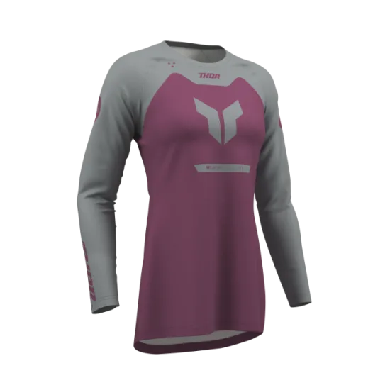 Дамско мотокрос джърси THOR RIDEMODE MENACE PURPLE/GRAY – мото екипировка Hydra Motto