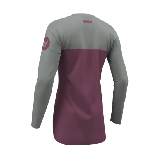 Дамско мотокрос джърси THOR RIDEMODE MENACE PURPLE/GRAY – мото екипировка Hydra Motto
