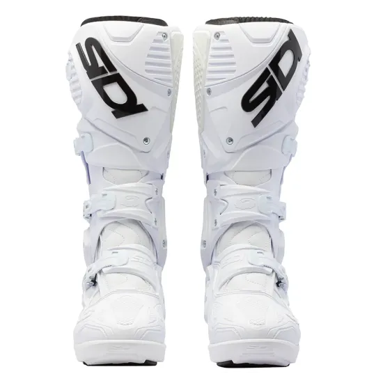 Мотокрос ботуши SIDI Crossfire 3 SRS White/Black – с двоен шарнир и сменяема подметка