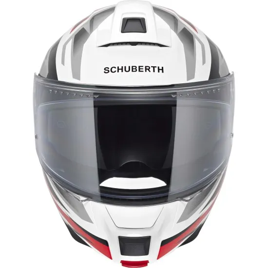 Каска SCHUBERTH C5 ZENITH RED с ECE 22.06 и SC2 комуникационна подготовка