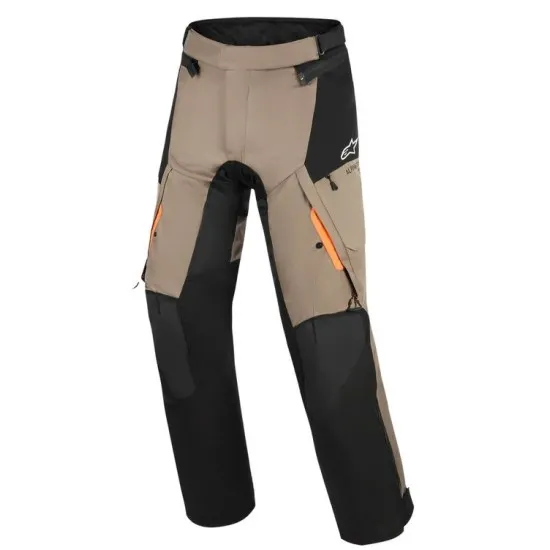 Текстилен мото панталон Alpinestars Andes V4 Drystar Black Brown водоустойчив с Level 1 протектори
