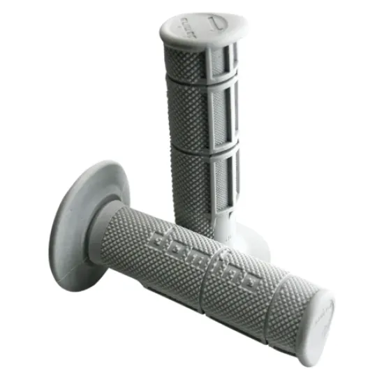 Ръкохватки DOMINO GRIPS VICTOR 1/2 WAFF Grey – двуслойни ендуро ръкохватки