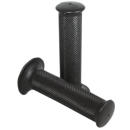 Ръкохватки DOMINO Dakar CE 128MM Black – мото ръкохватки с диамантена шарка