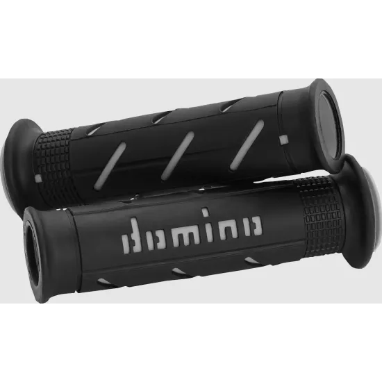 Ръкохватки DOMINO GRIPS XM2 Black/Grey – двуслойни спортни ръкохватки за мотор