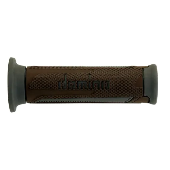 Ръкохватки DOMINO GRIP STREET TURISMO BN/GY – двойна смес, комфортни и издръжливи ръкохватки за 7/8” кормила