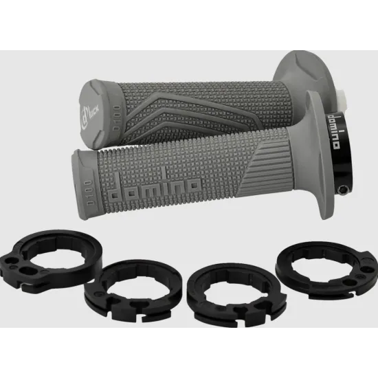 Ръкохватки DOMINO D100 LockOn GREY – състезателни ръкохватки с D-Lock система