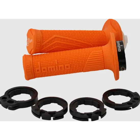 Ръкохватки DOMINO D100 LockOn ORANGE – състезателни ръкохватки с D-Lock система