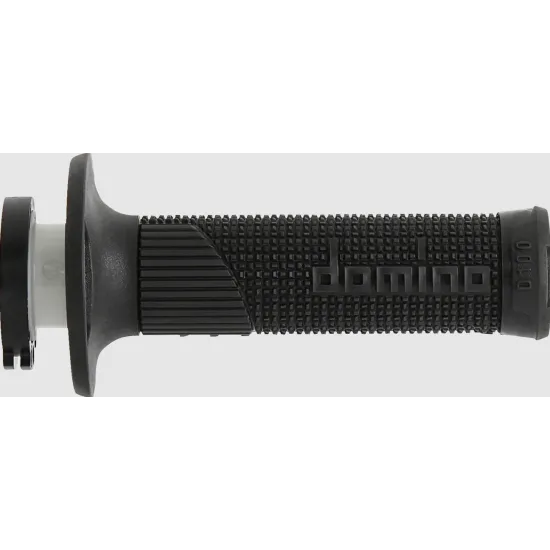 Ръкохватки DOMINO D100 LockOn BLACK – състезателни мото ръкохватки с D-Lock система