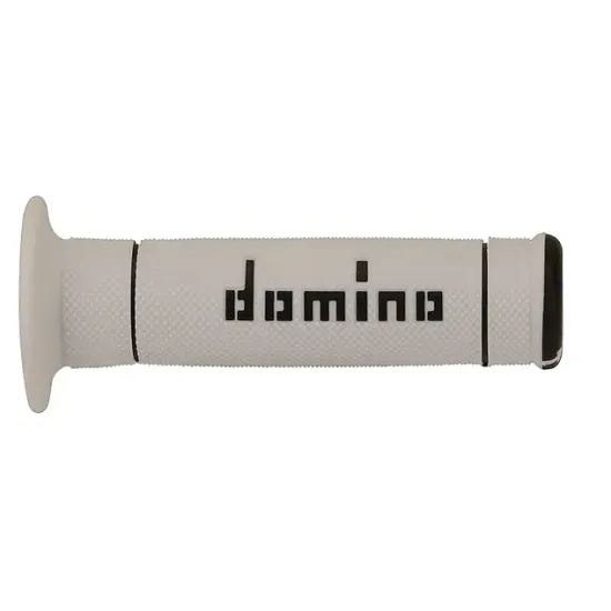 Ръкохватки DOMINO GRIPS A240 WHITE/BLACK – спортни ръкохватки с двойна каучукова смес и мултиконично покритие
