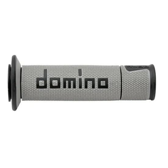 Ръкохватки DOMINO A450 Grey/Black – мото ръкохватки с двойна смес и мултиконично покритие