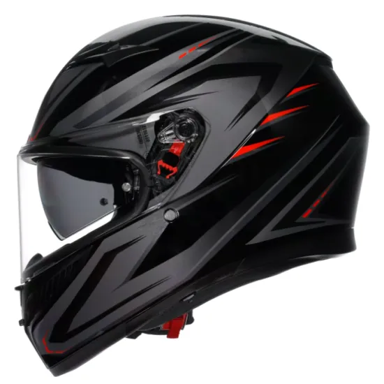 Каска AGV K3 E2206 SYTH Black Red