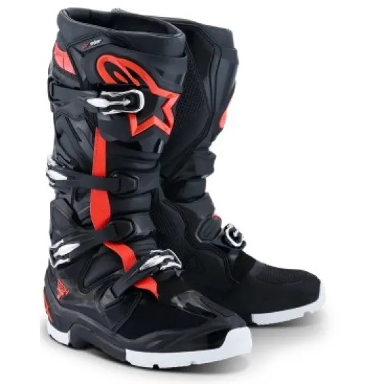 Мотокрос ботуши ALPINESTARS TECH 7 ENDURO Drystar BLACK RED WH – водоустойчиви ботуши с TPU защита