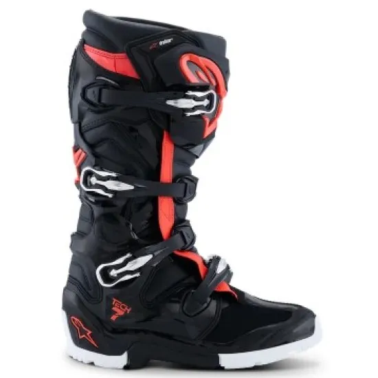 Мотокрос ботуши ALPINESTARS TECH 7 ENDURO Drystar BLACK RED WH – водоустойчиви ботуши с TPU защита