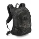 Kriega R20 раница в MultiCam Black камуфлаж с четири компресионни ремъка, YKK ципове и лого К на предното отделение