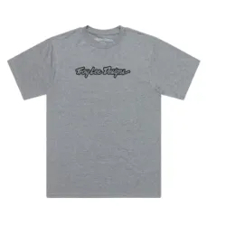 Тениска TROY LEE DESIGNS Signature - Gray Heather
