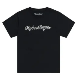 Детска тениска TROY LEE DESIGNS Signature - Black