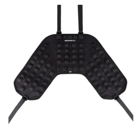 Черна OXFORD Nomad Adventure Harness XL основа с MOLLE панел от текстурирани квадратчета, регулируеми каишки и катарами за закрепване