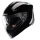 Отваряема каска ICON Threshold Solid Modular BLACK GLOSS – модулна каска с Dropshield визьор