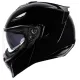 Отваряема каска ICON Threshold Solid Modular BLACK GLOSS – модулна каска с Dropshield визьор