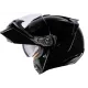 Отваряема каска ICON Threshold Solid Modular BLACK GLOSS – модулна каска с Dropshield визьор