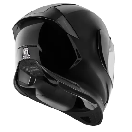Каска ICON Airframe Pro BLACK GLOSS – спортна мото каска с FRP черупка и Prolock визьор