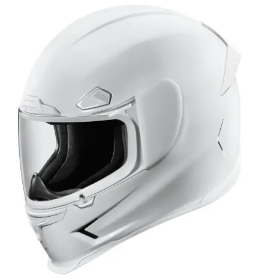 Каска ICON Airframe Pro WHITE GLOSS – спортна мото каска с FRP черупка и Prolock визьор