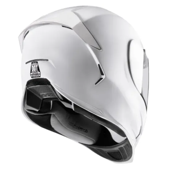 Каска ICON Airframe Pro WHITE GLOSS – спортна мото каска с FRP черупка и Prolock визьор