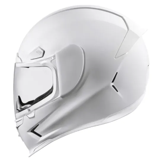 Каска ICON Airframe Pro WHITE GLOSS – спортна мото каска с FRP черупка и Prolock визьор