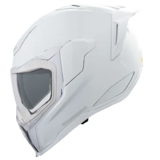 Каска ICON Ultraflite Solid MIPS WHITE – мото каска с MIPS система и DropShield Ultra