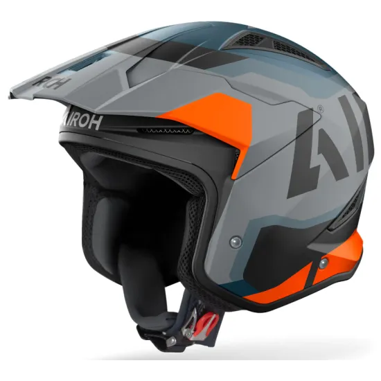 Каска за скутер Airoh TRR II Jupiter Orange Matt от Composite Carbon с ECE 22.06