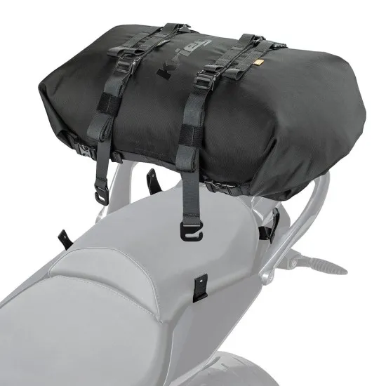 Мото чанта KRIEGA ROLLPACK 20 Black с двоен рол-топ капак и Cordura® конструкция