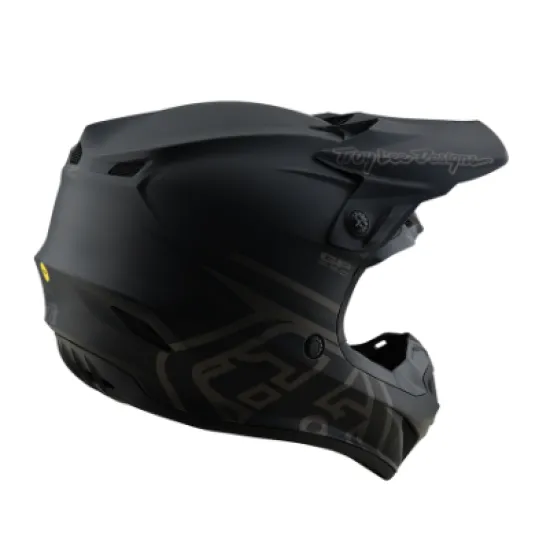 Мотокрос каска TROY LEE DESIGNS GP Pro Mono Black с Mips система и EPP защита