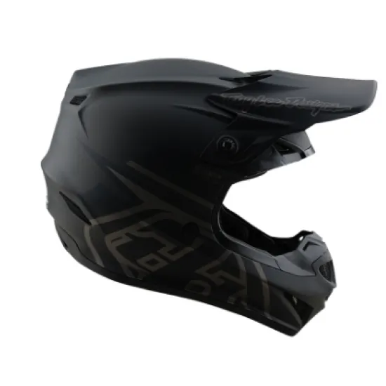 Мотокрос каска TROY LEE DESIGNS GP Pro Mono Black с Mips система и EPP защита